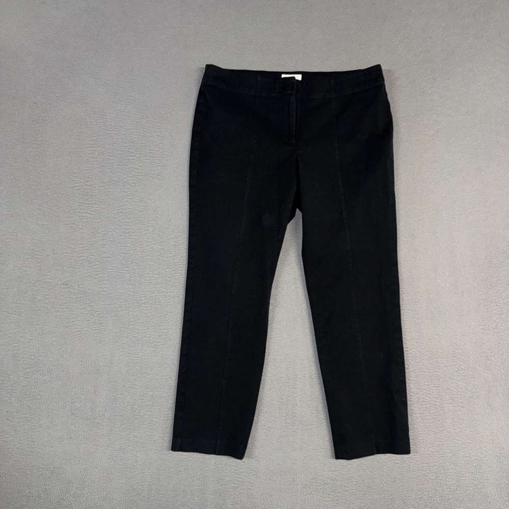 J Jill Pants Womens 6P Faded Black Crop Premium Bi-Stretch Chino Cotton Blend